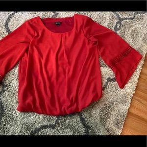 New York & Co red blouse